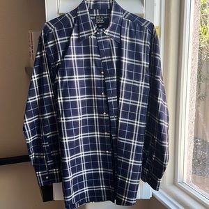 Joe. A. Bank flannel dress shirt. Size L.